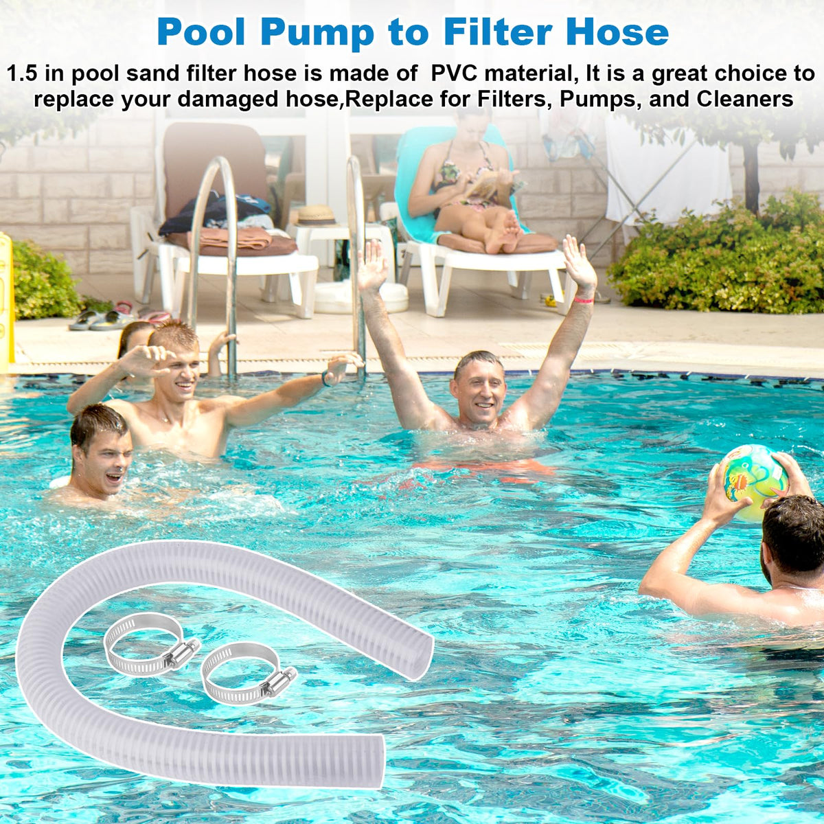 Luojiedejinbiao translucent high-pressure pool hose allows flow inspection