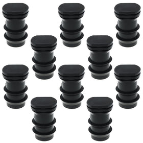 LUORNG 10-pack locking end plugs with barbs seal 3/4 inch drip tubing.