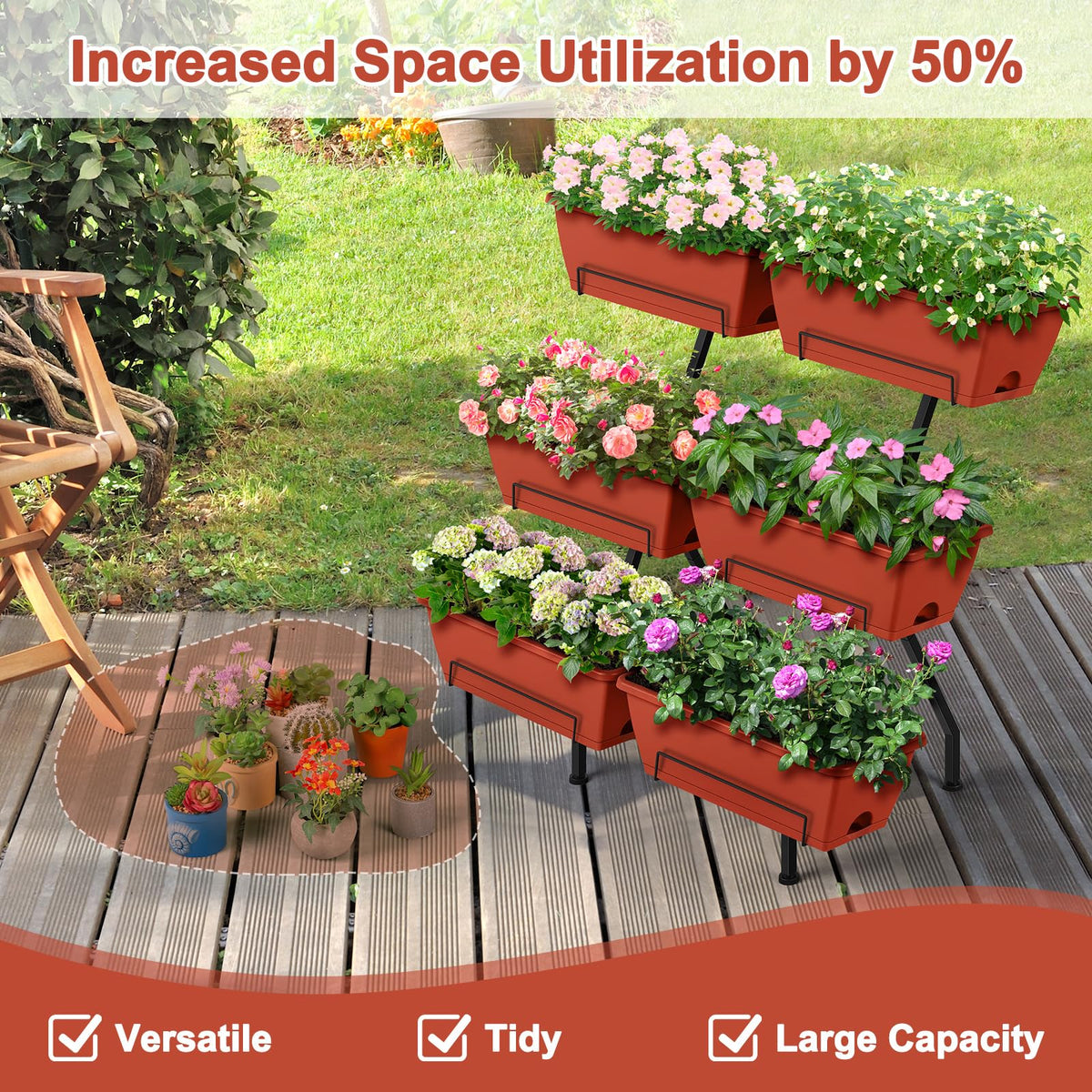 Luplom removable trays promote airflow and simple moisture balance for healthy roots.