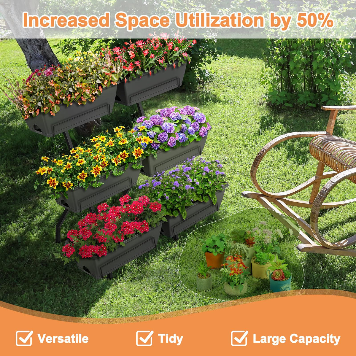 Luplom space-saving design fits patios, balconies and sunlit corners