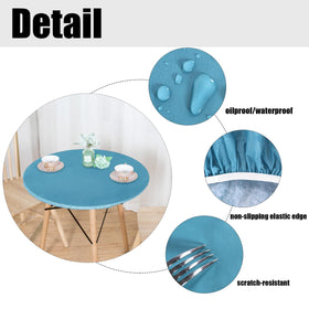 Soft flannel backing cushions tabletops and reduces scratches.