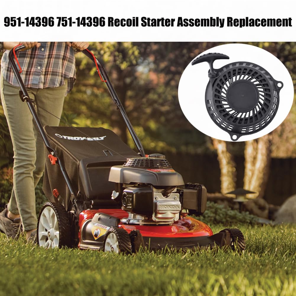 Lushview recoil starter for Troy-Bilt mower, easy pull and durable design