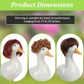 Lusofie porch goose wig bow on statue enhances curb appeal