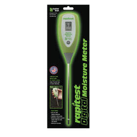 Luster Leaf Digital Moisture Meter display shows quick soil moisture levels for healthier potted plants