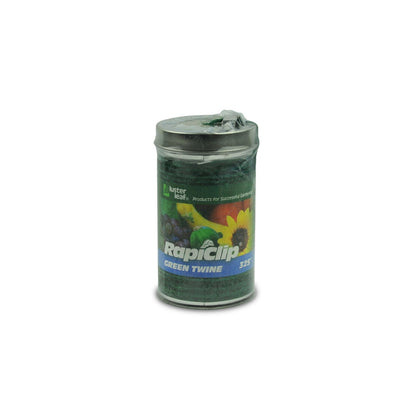 Luster Leaf Rapiclip green twine in dispenser for easy, eco-friendly garden tying.