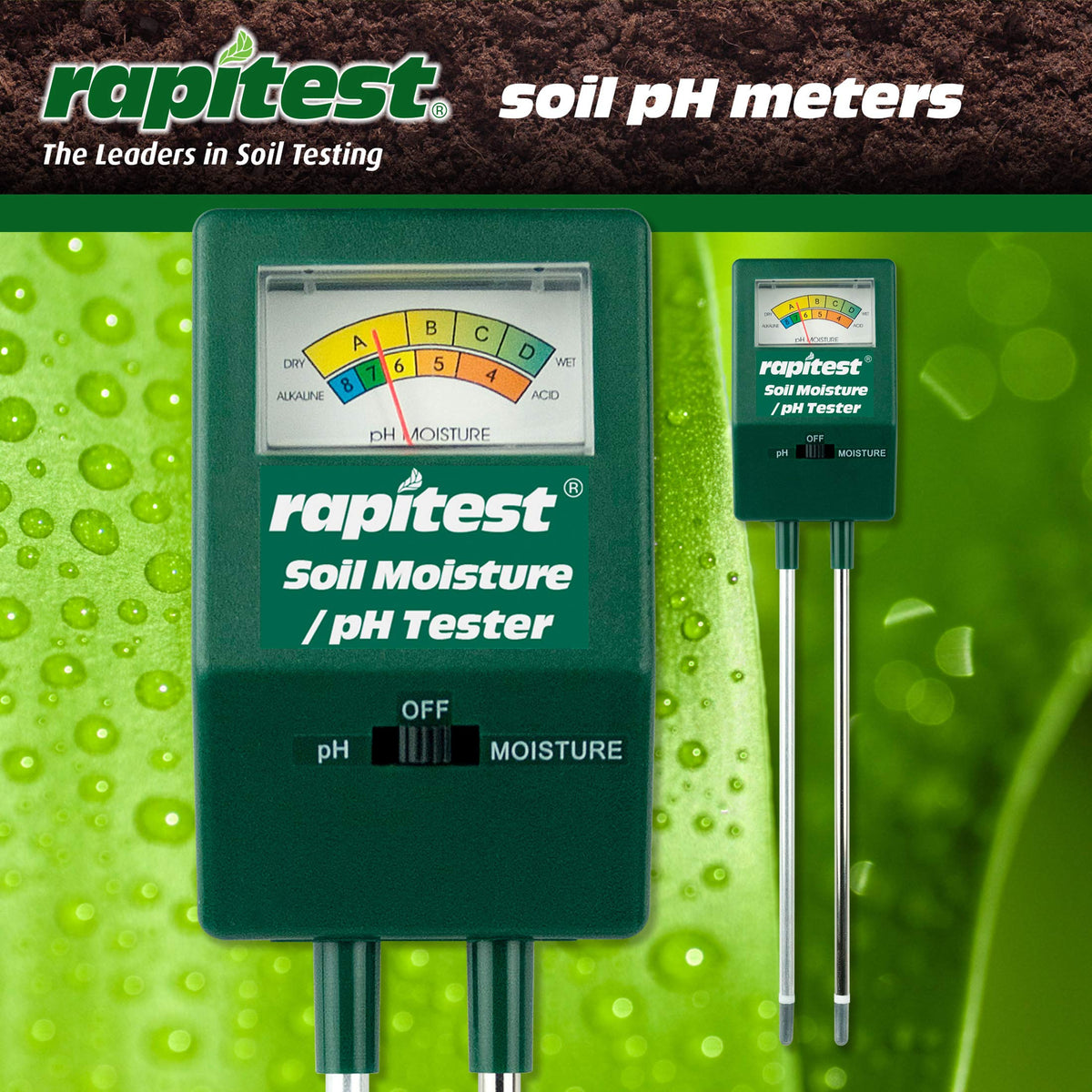 Luster Leaf Rapitest in soil use demonstrates easy testing during planting season for better results