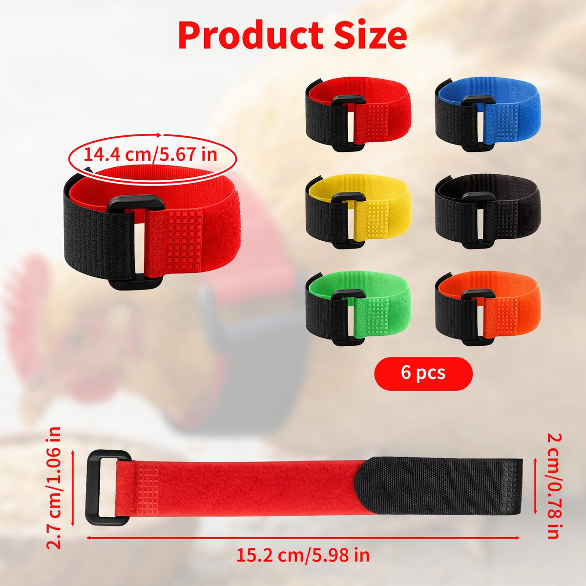 LUSTRIB adjustable nylon collar with Velcro closure for a comfortable fit.