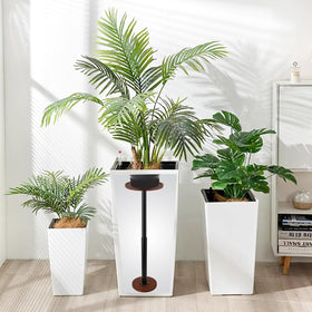 LUTTY plant riser insert fills bottom of tall planters for stability.