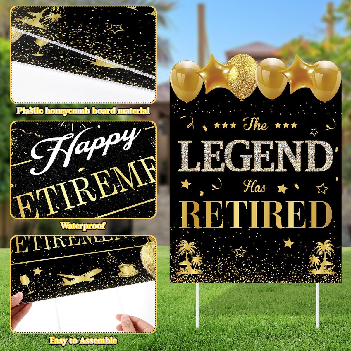 LUUFILx Outdoor retirement party decor for yard, garden, or porch