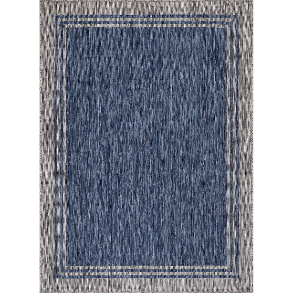 Luul Home washable outdoor rug in blue; easy to clean after outdoor use.