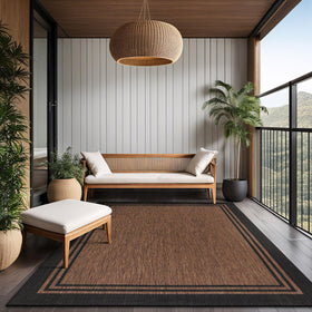 Luul Home durable weather-resistant rug endures daily foot traffic.