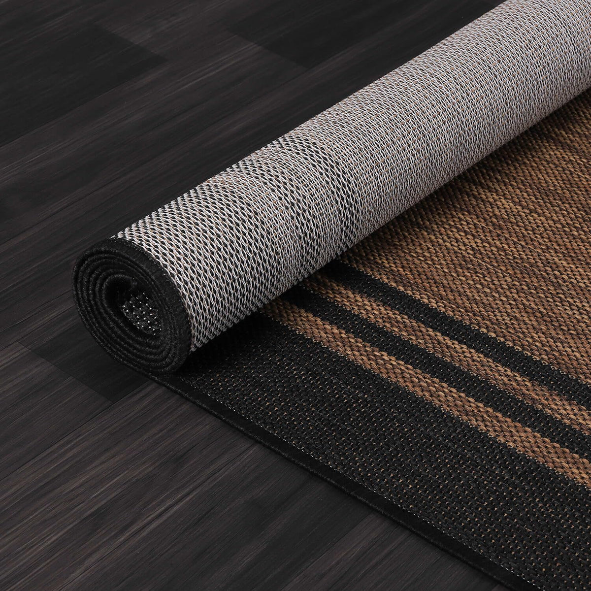Luul Home indoor-outdoor rug complements living room seating with easy maintenance.