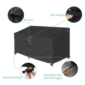 Luv4babe air-vent couch cover showing breathable design with handles