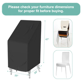 Luv4babe heavy-duty fabric chair cover preserves outdoor seating against rain and sun.