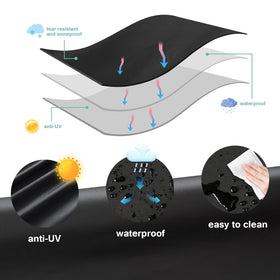 Luv4babe sealed seams prevent water intrusion for durable outdoor protection.