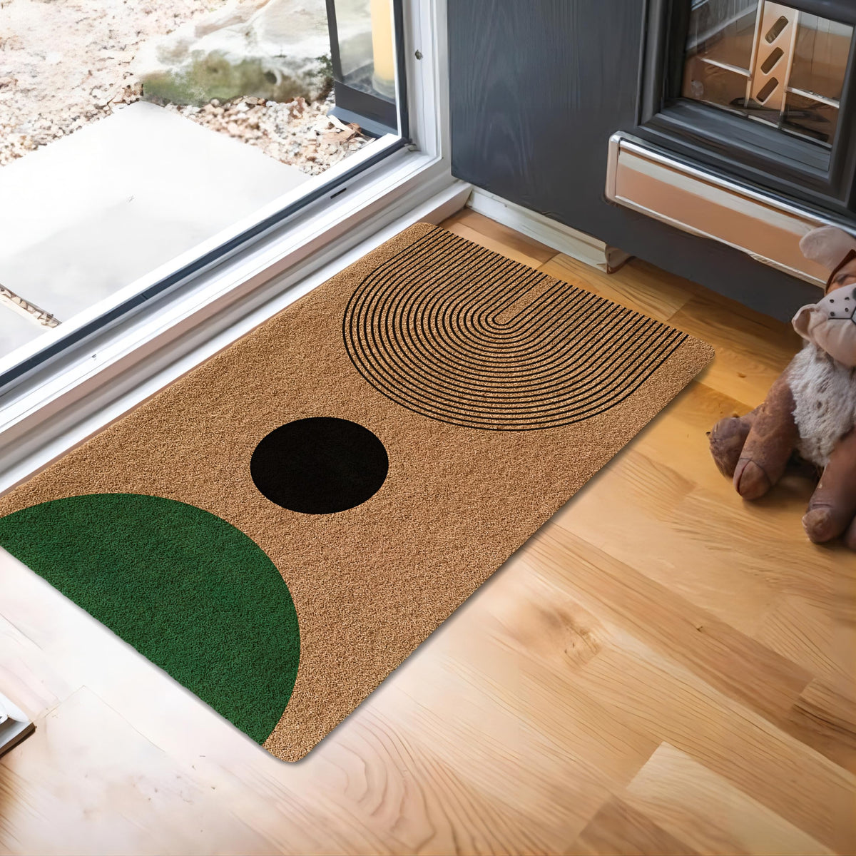 Luvadian 30x17-inch door mat fits most doors and keeps moisture at bay.