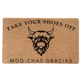LUVADIAN shoes-off doormat at front door traps dirt and reduces grime