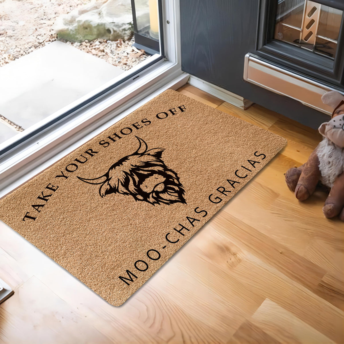 LUVADIAN waterproof entry mat dries quickly after rain to keep floors dry