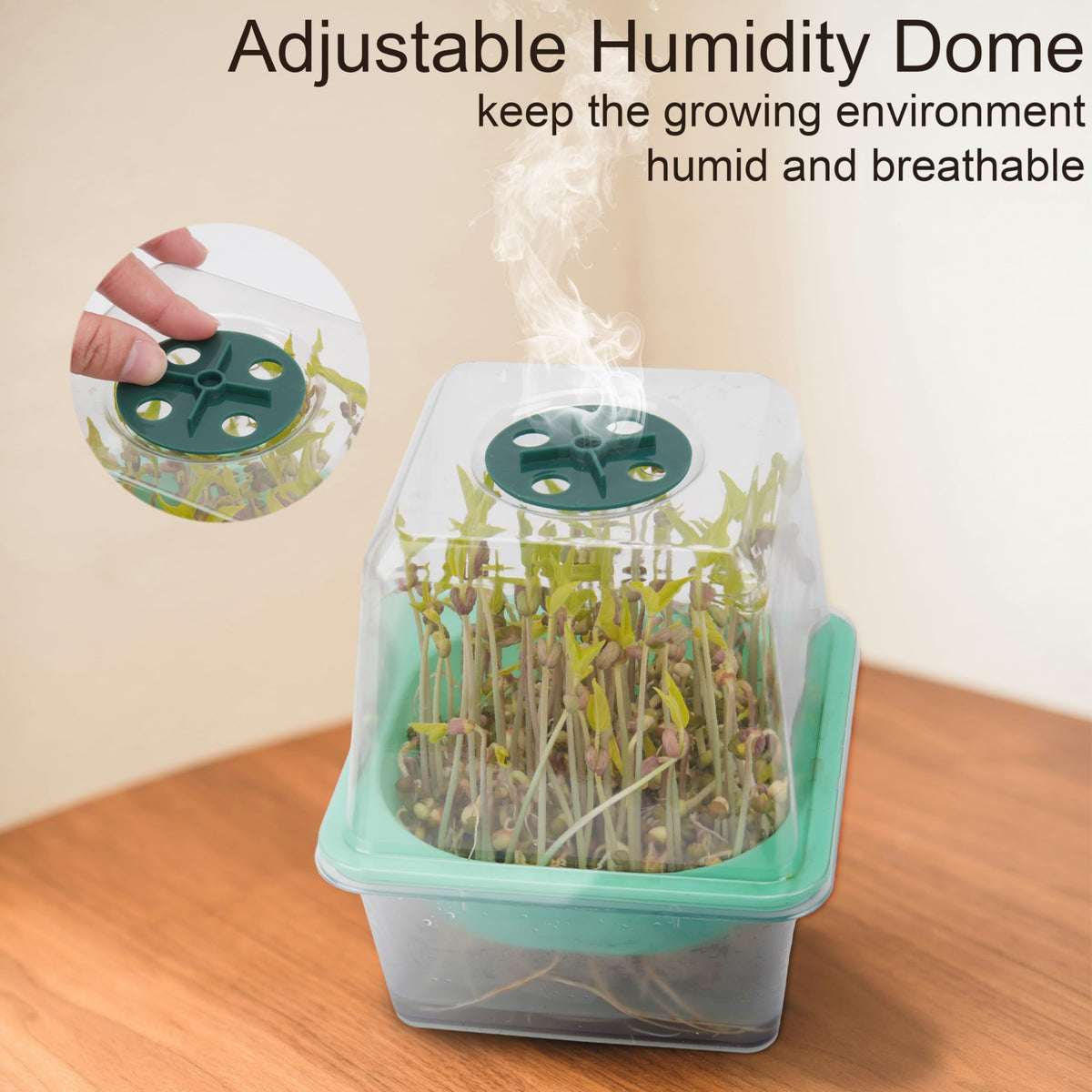 LUVCOSY 1-2mm-mesh-holes provide breathable support for seedlings