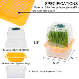 LUVCOSY bottom-tray dishwasher-safe for easy cleanup after harvest