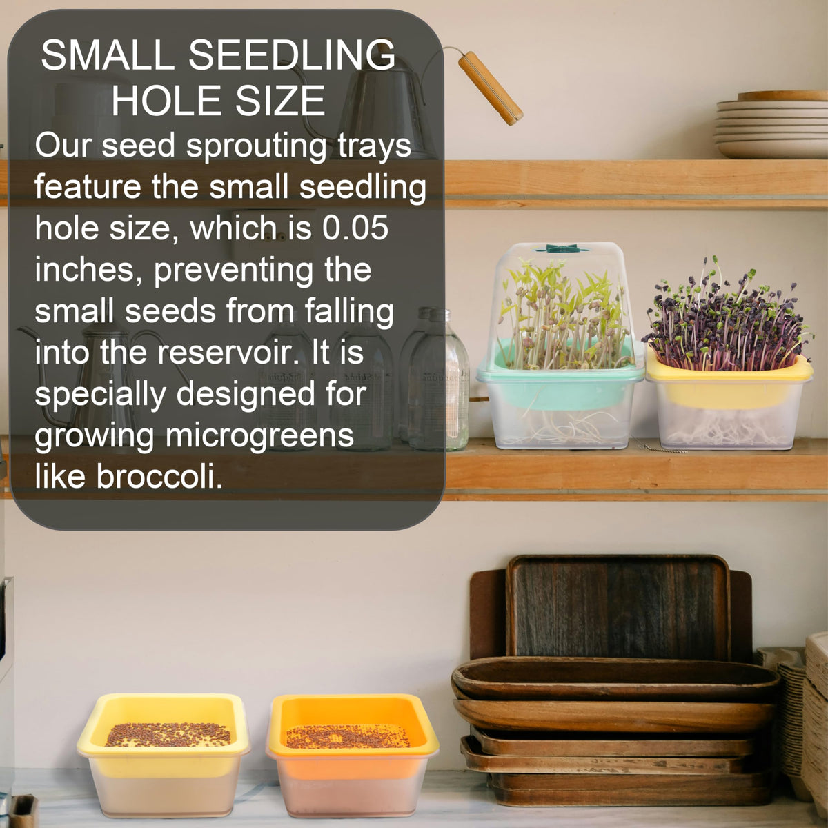 LUVCOSY humidity-dome-vents with adjustable airflow for even germination