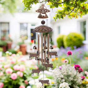 Luvsweets aliens abduct cows charm adds playful garden talk.