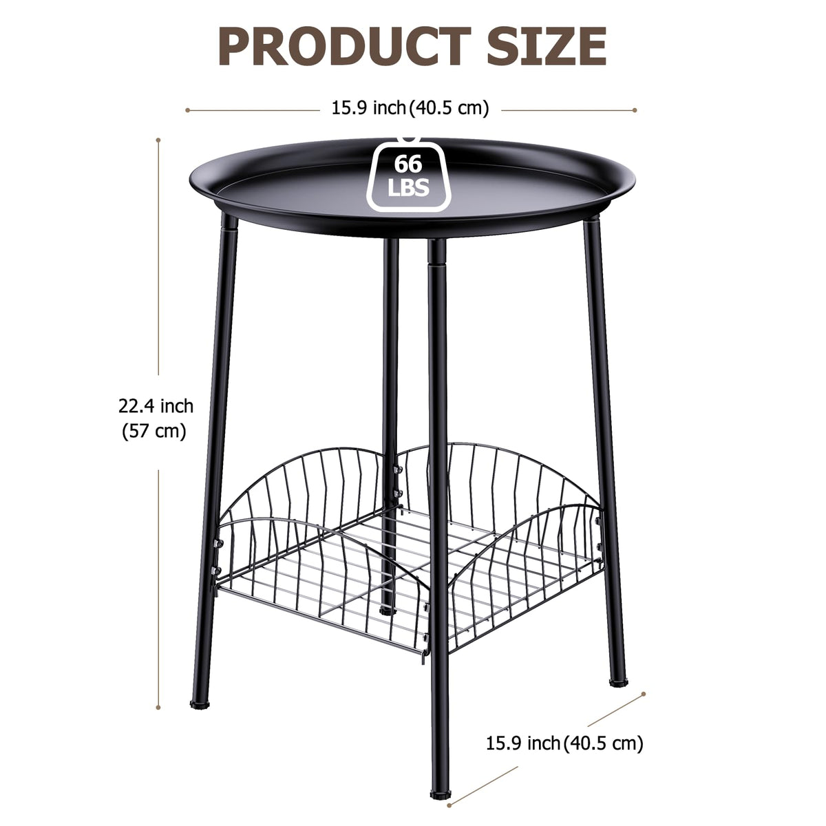 Luwesde sleek black finish complements outdoor and indoor decor.