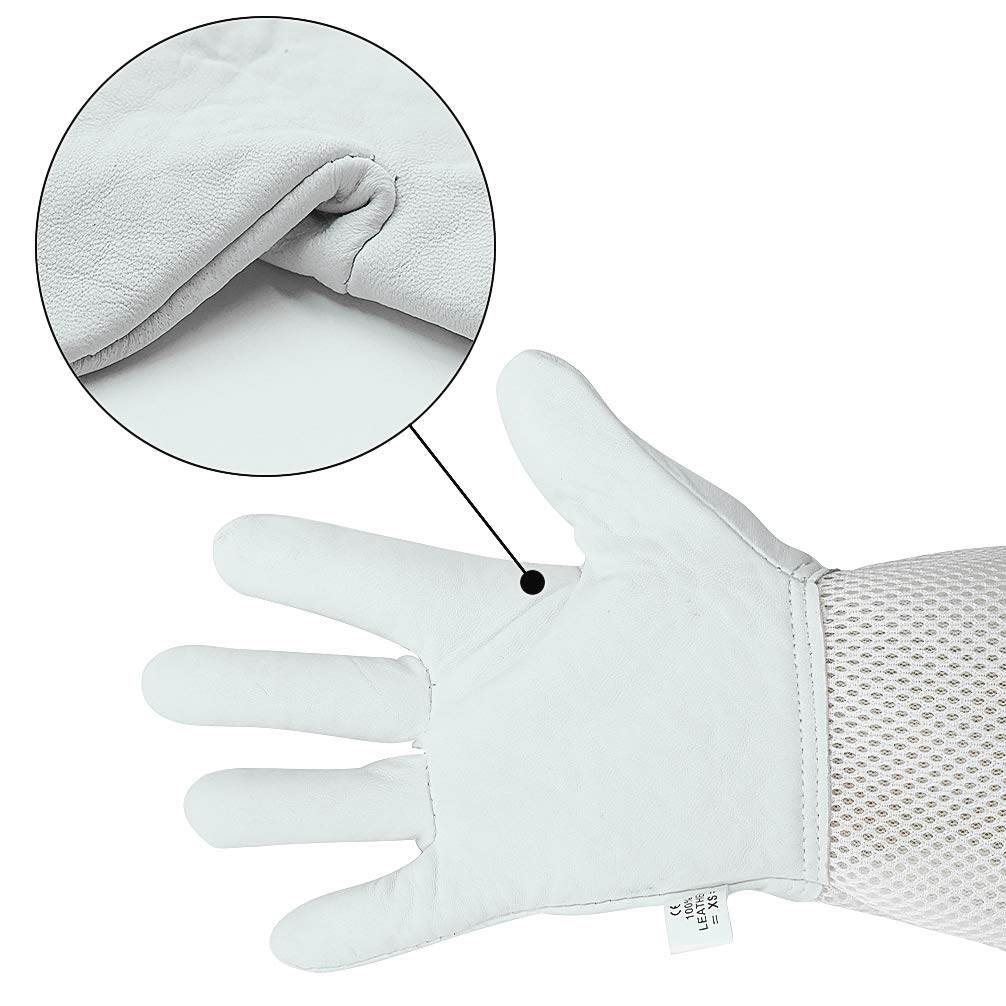Luwint goatskin gloves provide soft grip for pruning and beekeeping