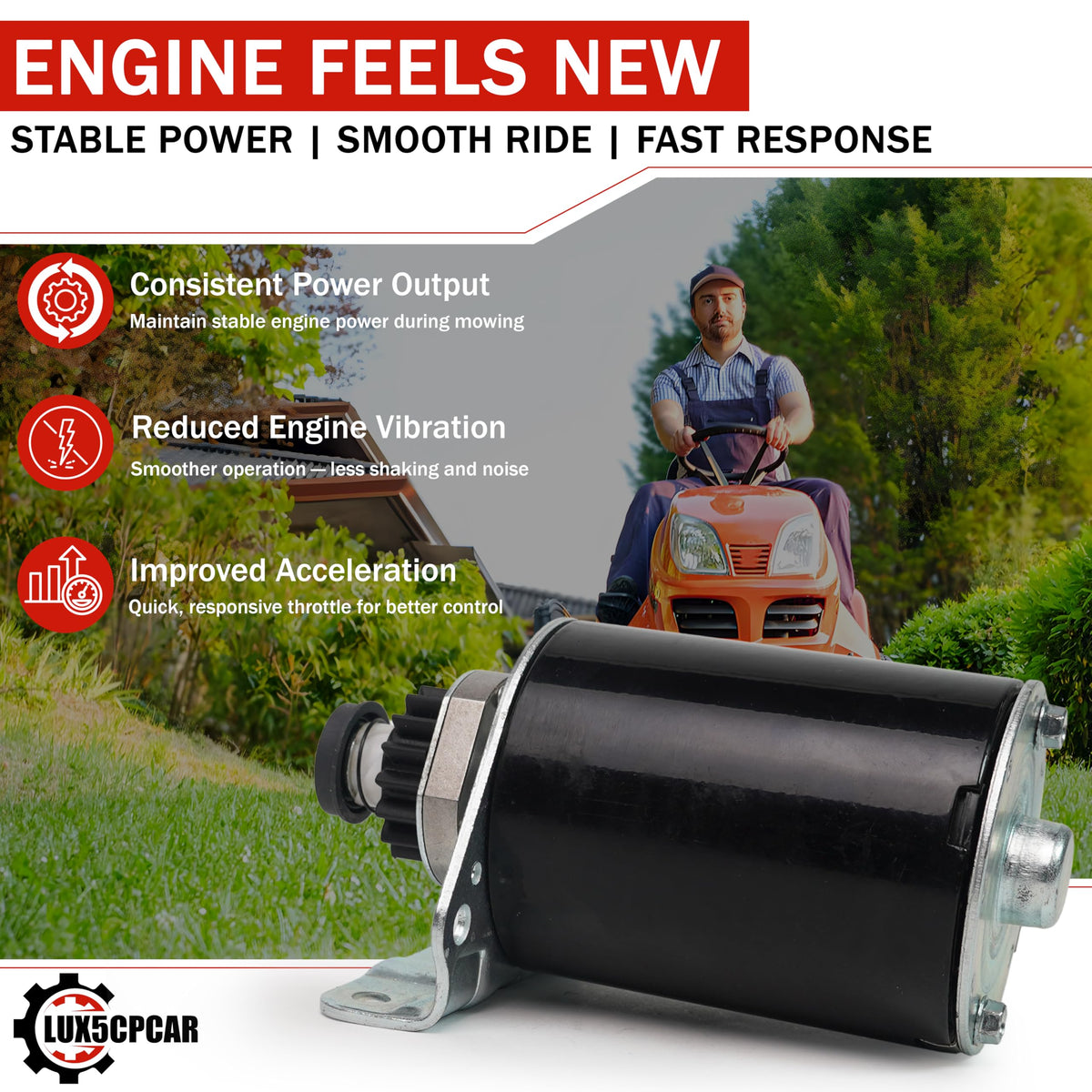 LUX5CPCAR strong-cranking-power image communicates reliable ignition even on tough starts.