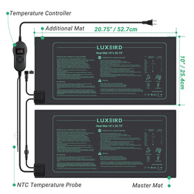 NTC probe lets you monitor soil temperature in real time.