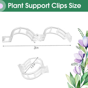 Luxdesc tomato clips on a trellis supporting upright growth for tomato plants.