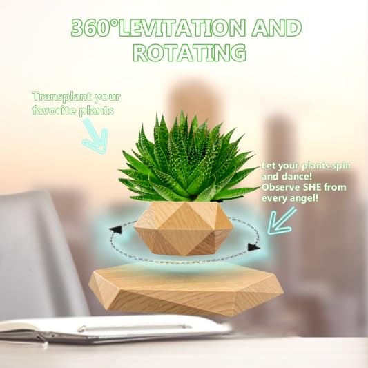 Luxelinc durable resin levitating pot combines sleek design with long-lasting performance