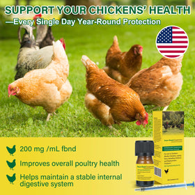 LuxeVib Dewormer Liquid used in drinking system for convenient daily administration.