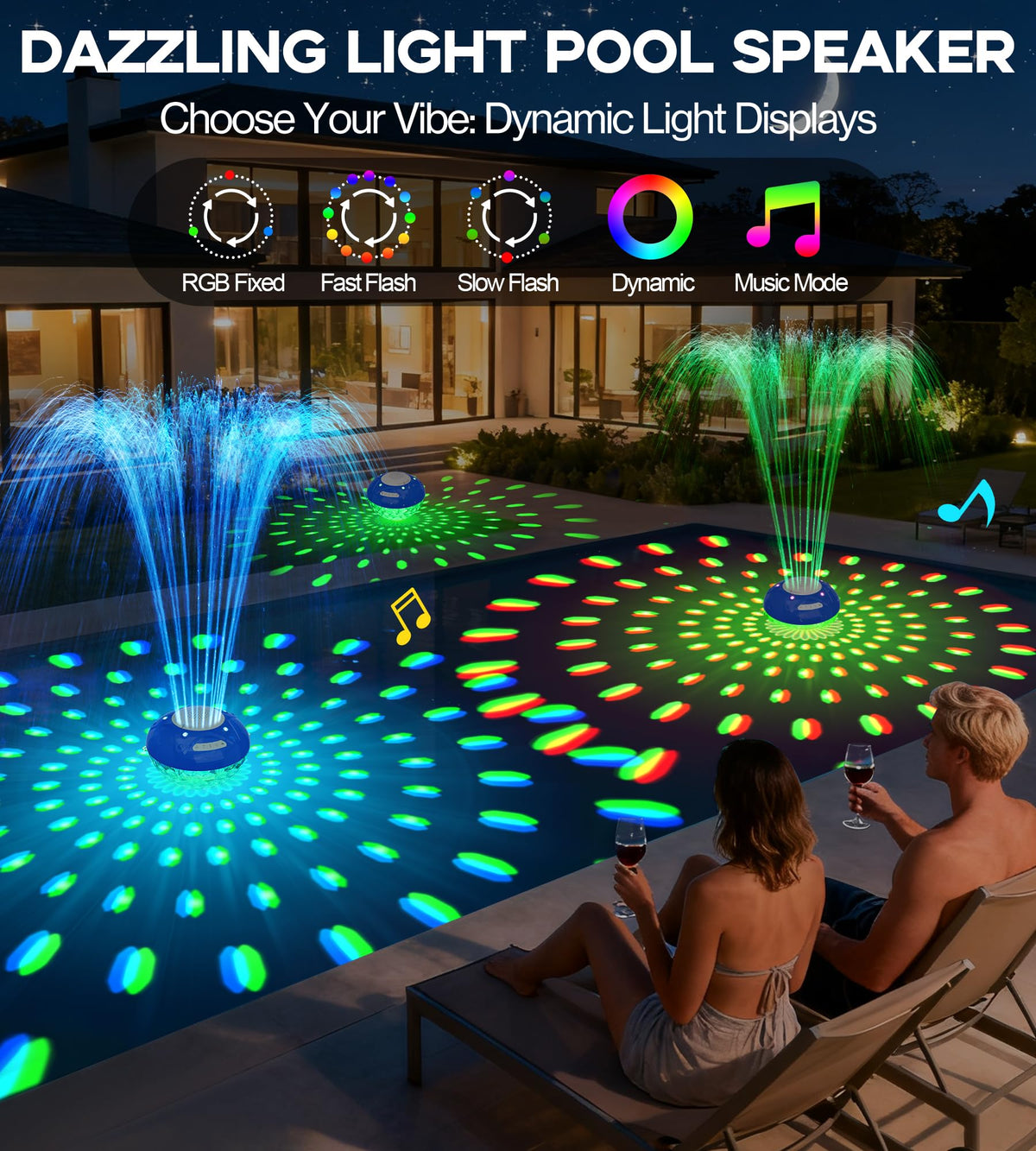 Luxfero IP68 waterproof design keeps music flowing in rain or splashes.