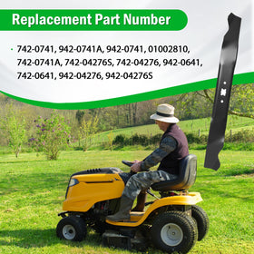 Luxlead 21-inch high-lift blades promote efficient grass discharge and fewer clumps.