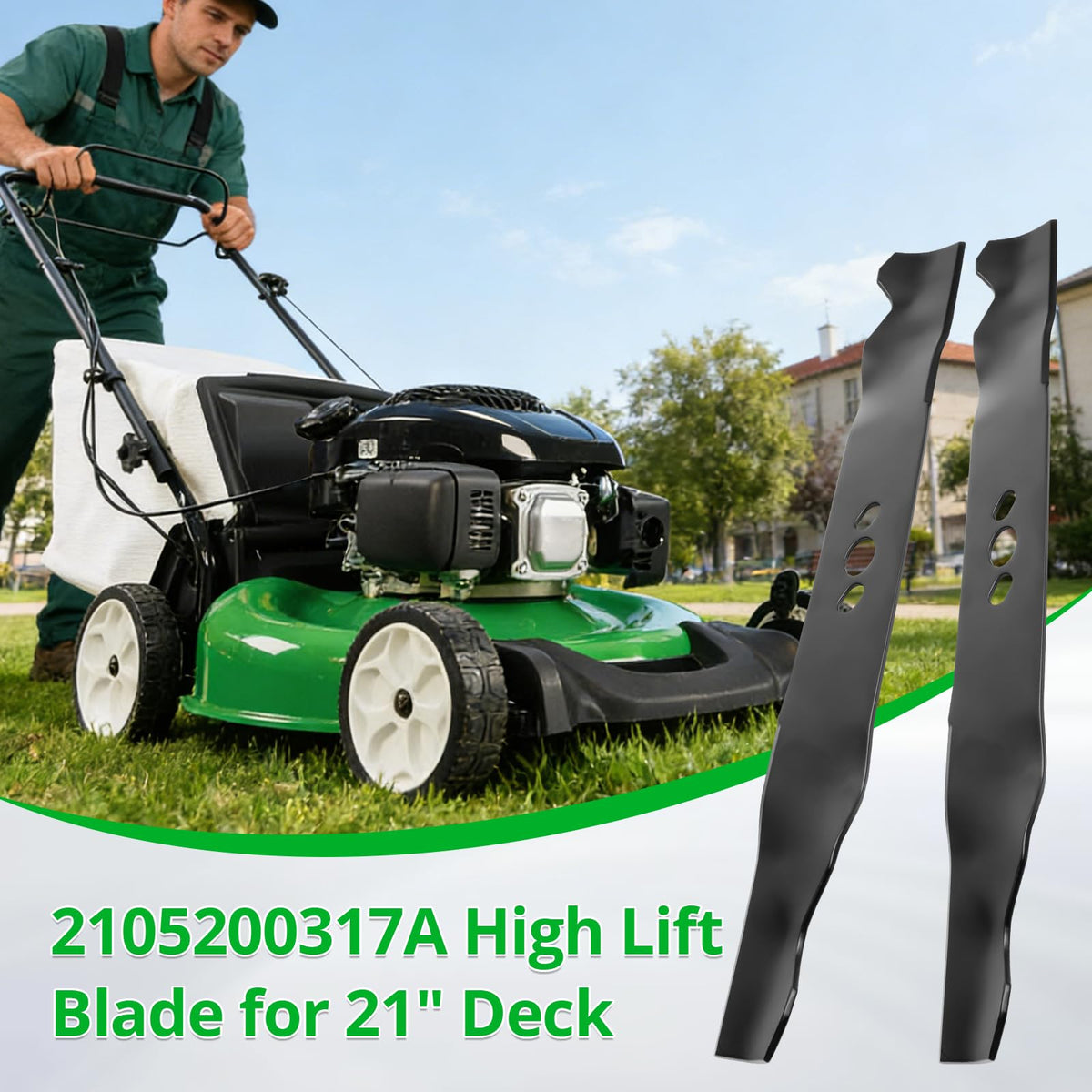 Luxlead blade close-up shows precise mounting holes.