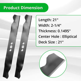 Luxlead Murray-fit blade for 21-inch decks.