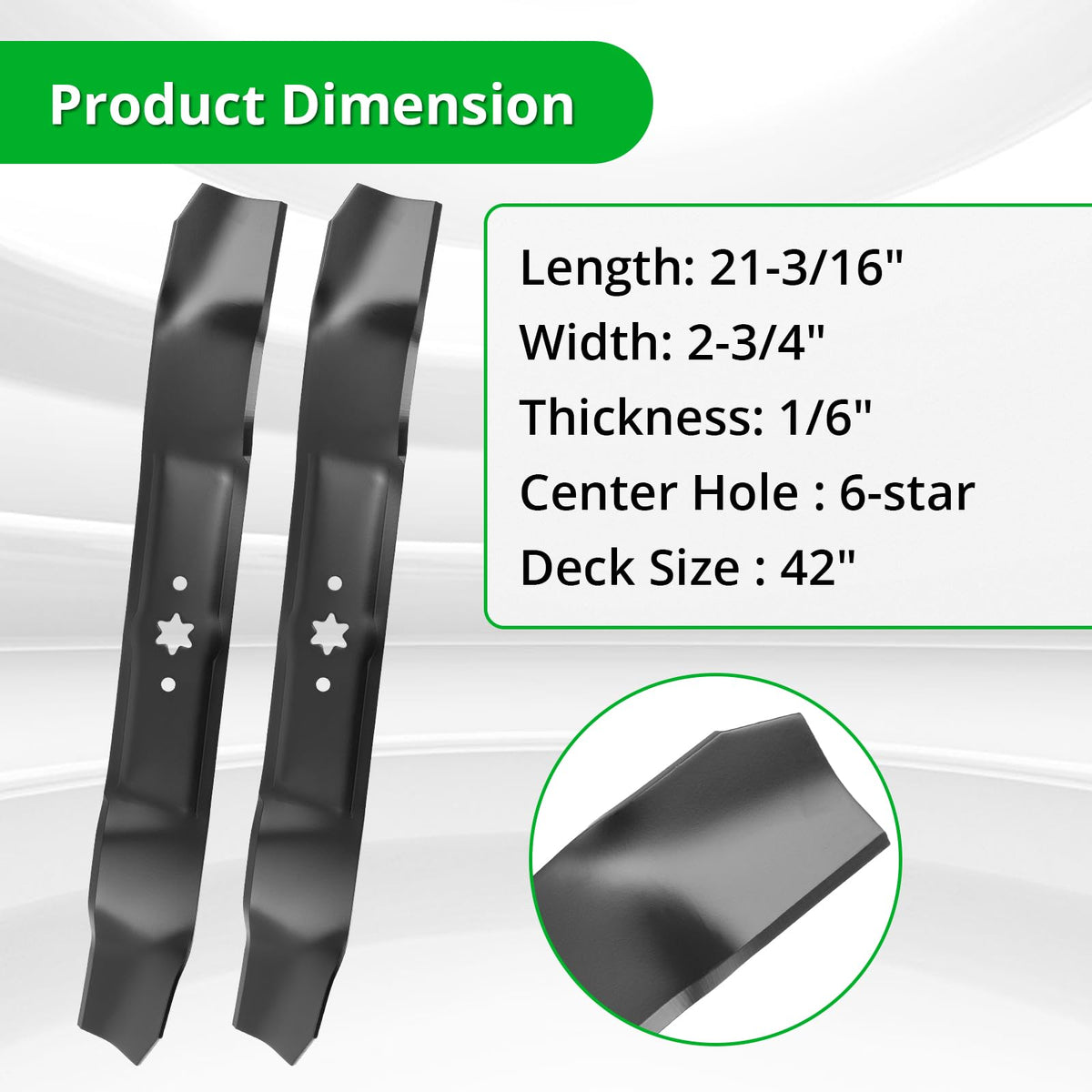 Luxlead 6-point center hole design ensures secure fit and reduced vibration