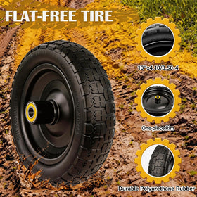 Luxlead Gorilla cart tire with 5/8 bore—universal fit for many carts.
