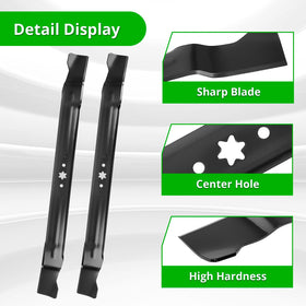 Luxlead high-lift design blade for 30-inch deck improves grass discharge.