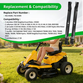 Luxlead optimized grass discharge blade for even clipping management.