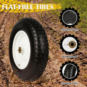 Luxlead tire with reinforced steel rim and PU foam under load.
