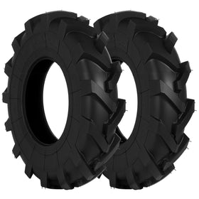 Luxlead upgraded 4.80-4.00-8 tires side view for versatile lawn equipment