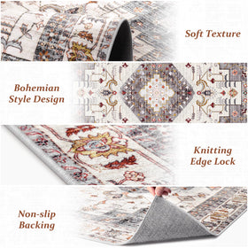 LuxStep rug being vacuumed demonstrates easy maintenance and quick cleanup.