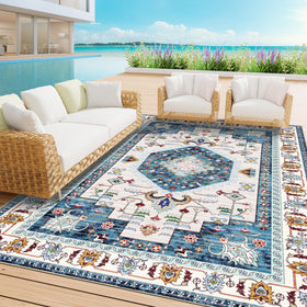 LuxStep 8x10 indoor-outdoor rug overview for patios and living spaces
