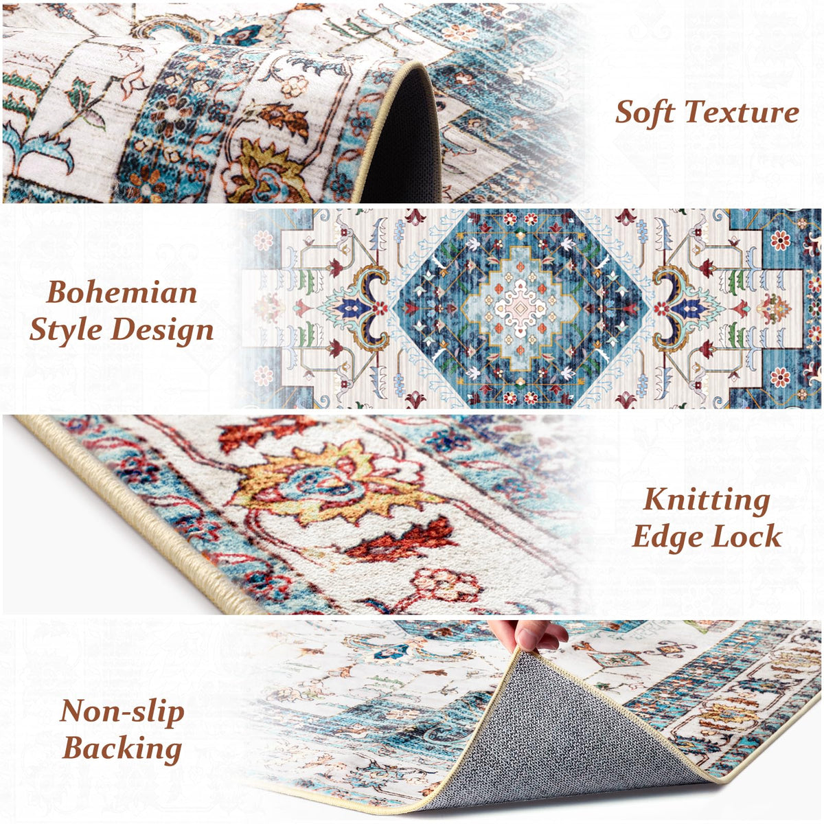 LuxStep rug in living room adds soft comfort to daily life