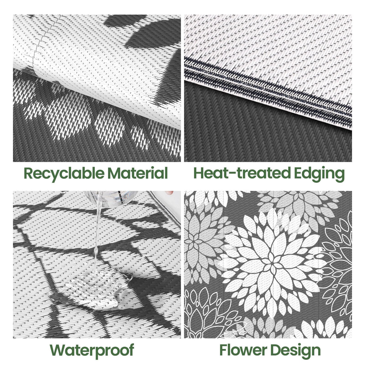 LuxStep Flower Pattern B rug doubles as a picnic mat