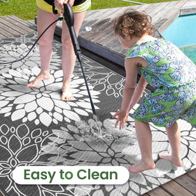 LuxStep UV-Resistant rug preserves color in direct sun
