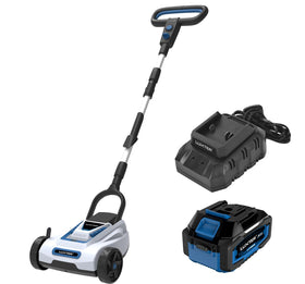 Luxter 9-inch lawn mower with brushless motor for longer life and efficient cutting.