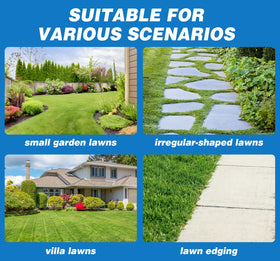 Luxter lightweight portable mower ideal for quick yard touch-ups and storage.
